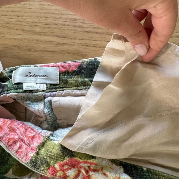 Anthropologie high-waist floral shorts - Picture 7 of 12